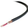 Bobina Cable De Audio Apantallado 2x0.25mm Negro