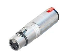 NA3FJ Adaptador Neutrik XLR 3 POLOS HEMBRA A JACK 6.3mm HEMBRA