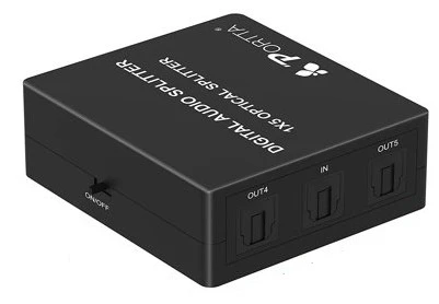 Splitter Toslink Audio Digital 5 Salidas 2 Splitter Toslink Audio Digital 5 Salidas - Imagen 2