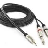 Cable Jack 3.5mm Estereo A 2 Jack 6.3mm Mono 5m